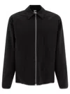 Gr10k Men's "ibq Zipped" Overshirt In Black