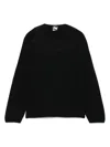 Gr10k Black Light Interlock Long Sleeve T-shirt In Black