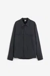 Gr10k Alpha Overshirt Jacket In Grey