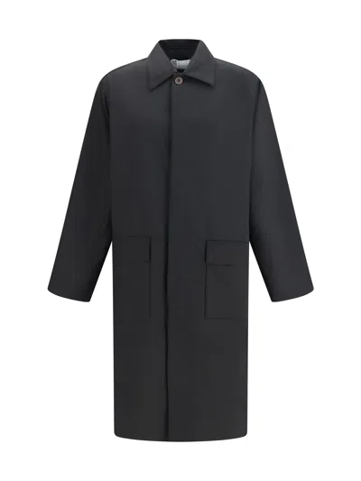 Gr10k Lab Virgin Wool-blend Coat In Black