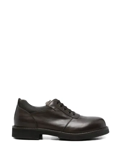 Gr10k Lace-up Derby Shoes In Brown