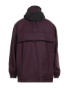 Gr10k Man Coat Purple Size L Wool, Polyamide In Purple
