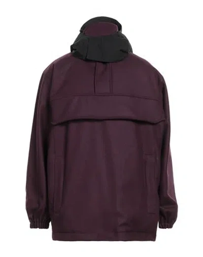 Gr10k Man Coat Purple Size L Wool, Polyamide