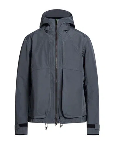 Gr10k Man Jacket Slate Blue Size L Polyamide
