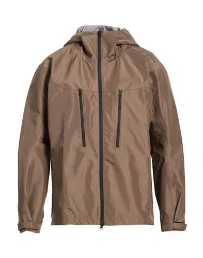 Gr10k Man Jacket Taupe Size L Polyester In Gray