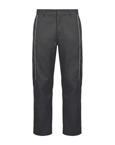 Gr10k Man Pants Charcoal Size 36 Cotton, Polyester In Gray