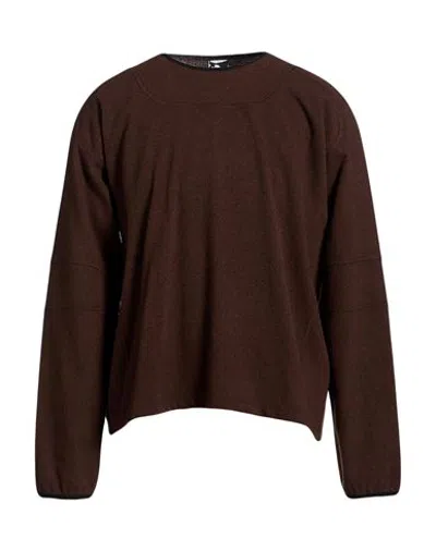 Gr10k Man Sweater Brown Size S Wool, Polyester, Polyamide, Elastane