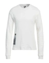 Gr10k Man Sweater White Size L Cotton In White