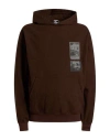 Gr10k Man Sweatshirt Brown Size L Wool, Polyester, Polyamide, Elastane In Brown