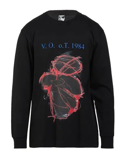 Gr10k Man T-shirt Black Size L Cotton