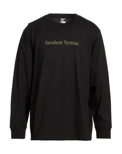 Gr10k Man T-shirt Black Size M Cotton