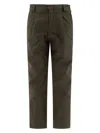 Gr10k Pleated-front Trousers In Green