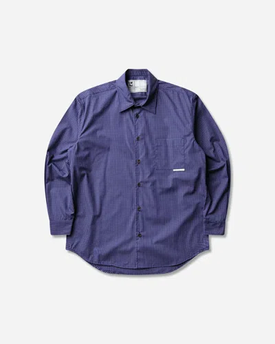 Gr10k Men S 21000 Replicated Longsleeve Shirt Small Check Navy In Blue