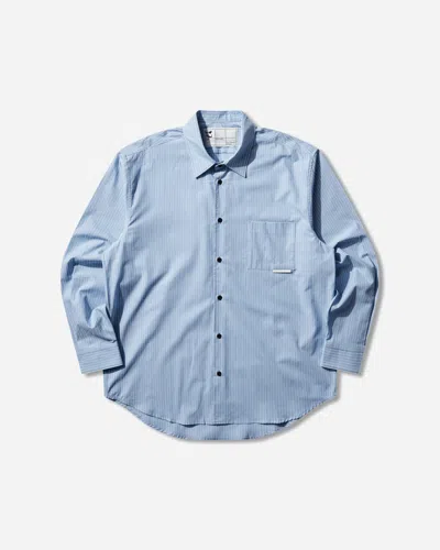 Gr10k Men S 21000 Replicated Longsleeve Shirt Stripes Light In Blue