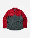 Gr10k Men S Field Overshirt Scarlet In Red