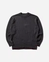 Gr10k Men S Rib Crew Neck Workwear Dark In Gray