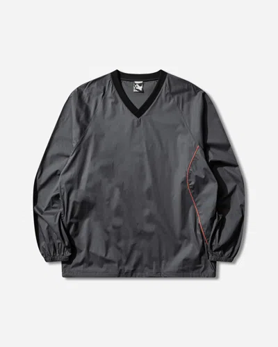 Gr10k Men S Tirreno V Neck Top Charcoal In Black