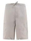 Gr10k Elastic Waistband Shorts With Back And Side Pockets In Grey