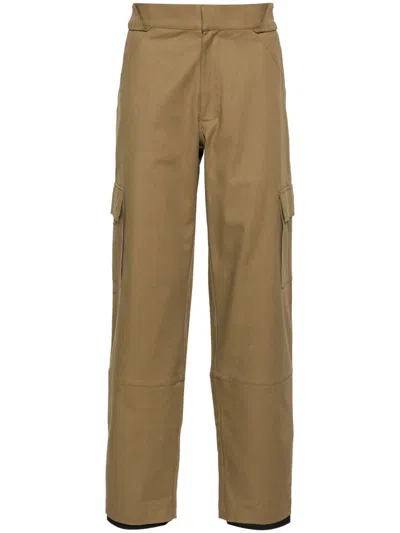 Gr10k Shank Structured Straight-leg Trousers In Nude