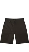 Gr10k Brown Operator Shorts In Military Green.