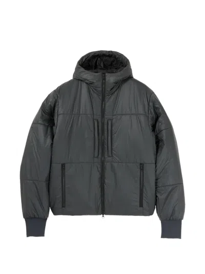 Gr10k Padded Hooded Jacket In Black