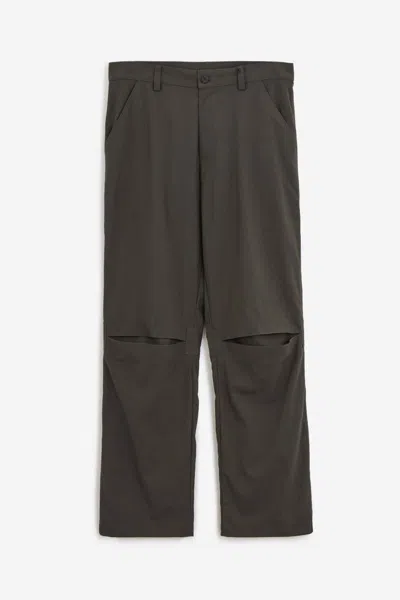 Gr10k Cut Knee Pants In Grey
