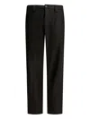 Gr10k Straight Leg Trousers With Front And Back Pockets In Black