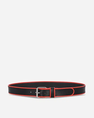 Gr10k Piping Leather Belt In Black