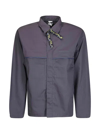 Gr10k Piping Ripstop Overshirt In Gray