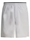 Gr10k Render Ultrasound Elasticated-waistband Shorts In White