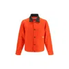 Gr10k Red Wool Oves Aries Full-length Jacket In Multi