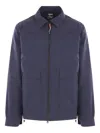 Gr10k Spread-collar Double-slider Zip Jacket In Blue