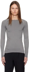 Gr10k Ssense Exclusive Gray Transport First Layer T-shirt In Gray