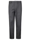Gr10k Straight-leg Pants With Elastic Waistband And Chino Pockets In Gray