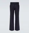 Gr10k Broad Straight-leg Trousers - Men's - Wool/polyamide/cotton In Blue