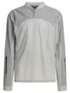 Gr10k Stitched Collar Long Sleeve Zip Pocket In Gray