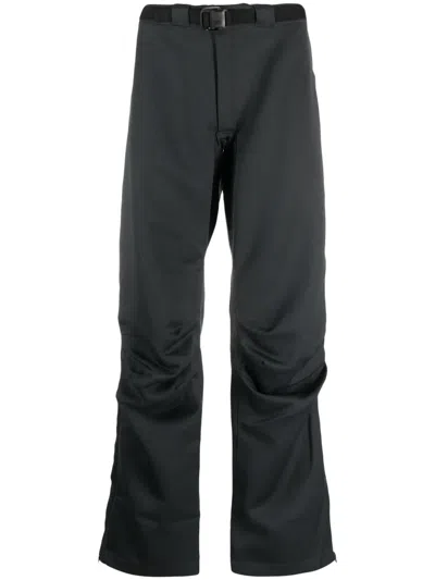 GR10K TITANUS ARC WOOL STRAIGHT-LEG TROUSERS
