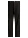 Gr10k Straight Leg Trousers With Front And Back Pockets In Black