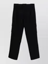 Gr10k Trousers Cargo Drawstring Waist In Black