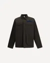 Gr10k Alpha Patch-pocket Cotton Shirt Jacket In Black