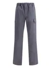 Gr10k Washed Ash Grey Cargo Pants With Utility Pockets In Gray