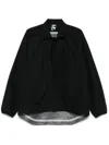 Gr10k Rural Shirt Jacket Asymmetric Hem In Black