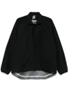 Gr10k Rural Shirt Jacket Asymmetric Hem In Black