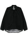 Gr10k Rural Shirt Jacket Asymmetric Hem In Black