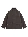 Gr10k Zipped Flap-pocket Jacket In Brown