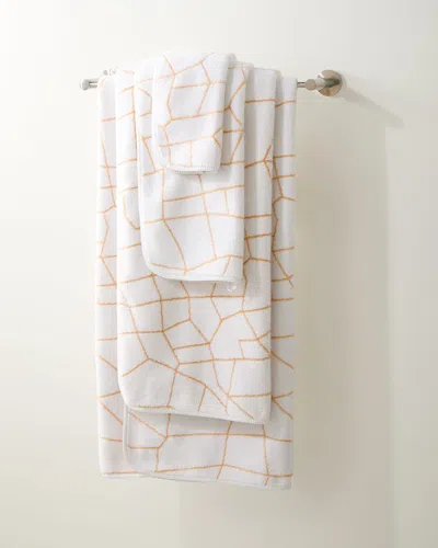Graccioza Amalia Bath Sheet In White/gold