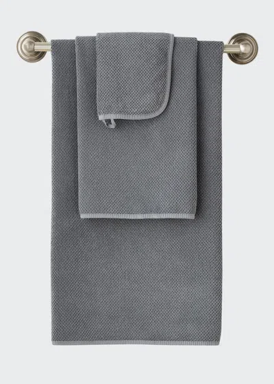 Graccioza Bee Waffle Hand Towel In Gray