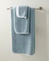 Graccioza Bicolor Washcloth In Blue