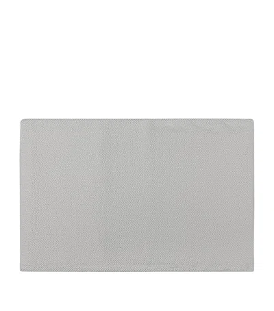 Graccioza Cotton Pearls Bath Mat In Silver