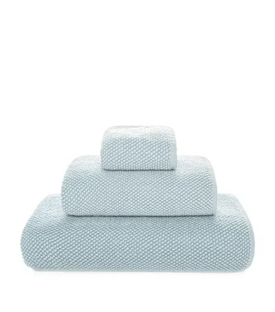 Graccioza Cotton Pearls Hand Towel In Blue